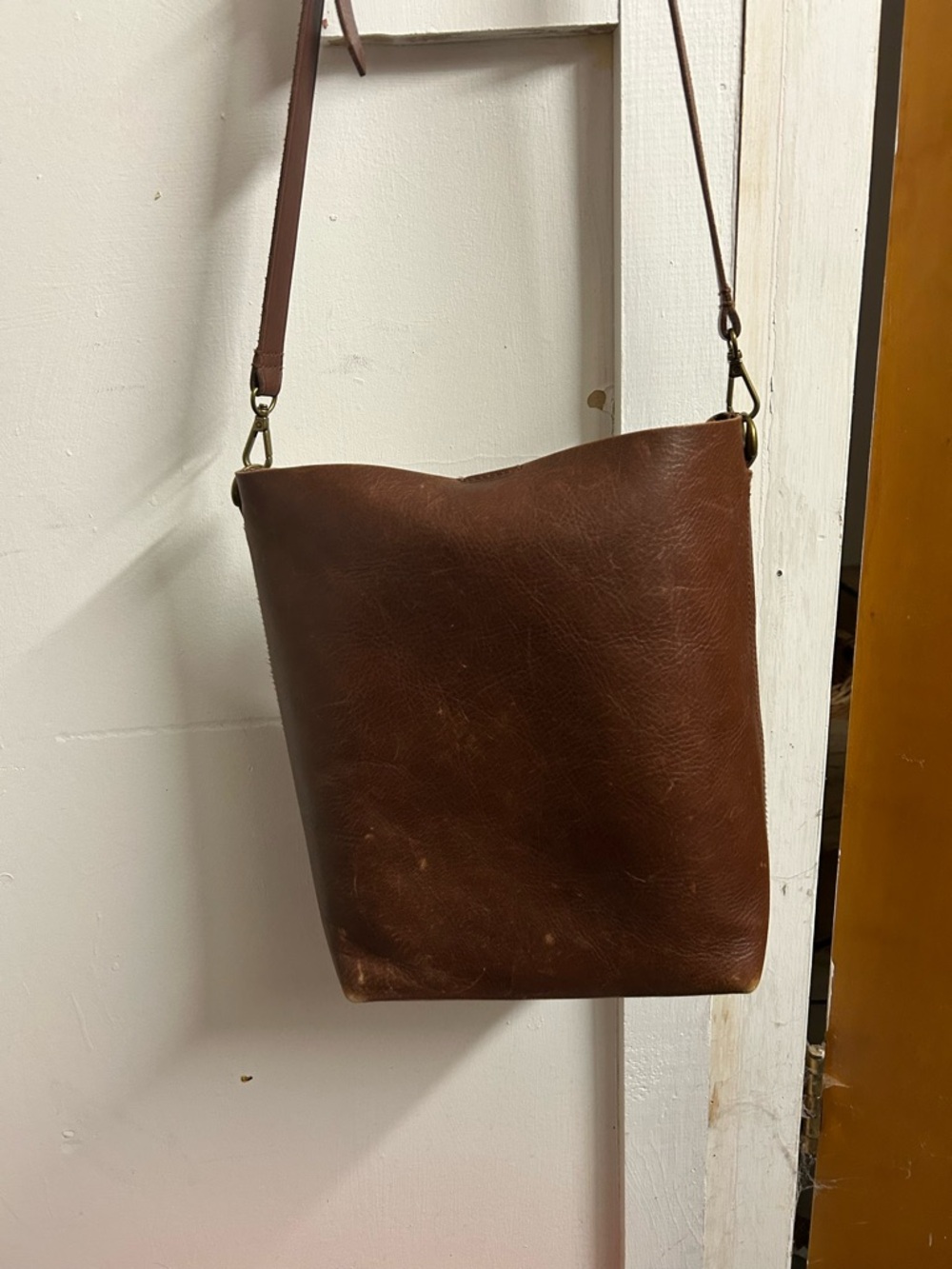 Madewell Brown Leather Crossbody Bag - Picture 2 of 7